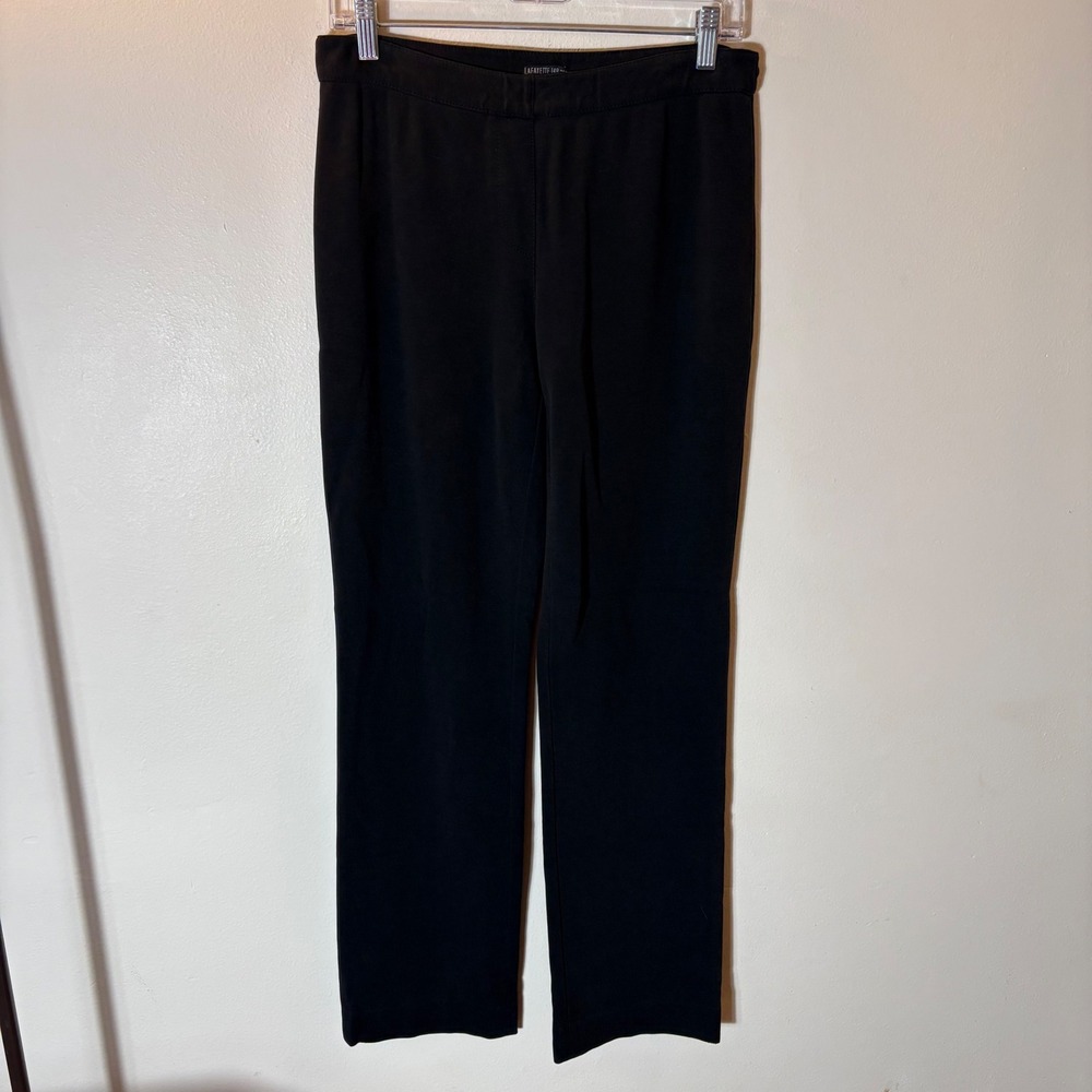 Lafayette 148‎ New York Slim Leg Trousers Women Size M Black
